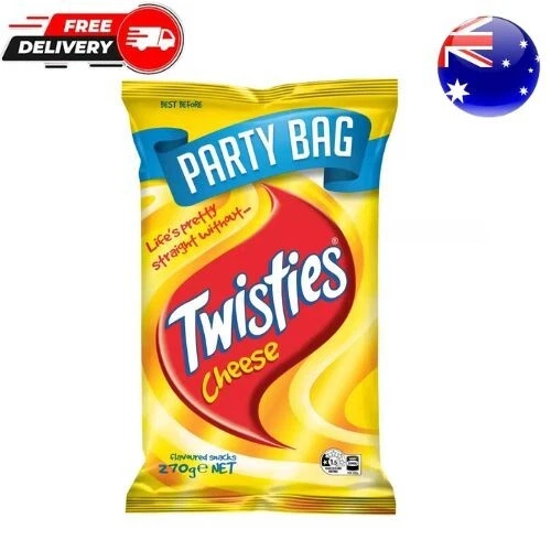 Twisties Cheese Snacks Party Size Share Pack 270G - Picture 1 of 2