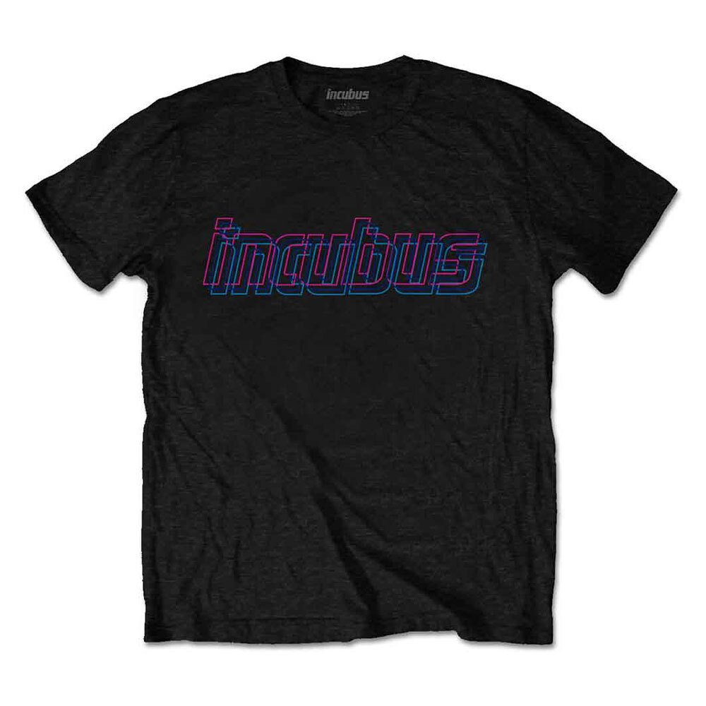 Incubus Trippy Neon Graphic Tee for Rock Fans