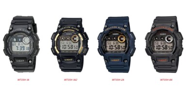 Casio Standard Vibration Alarm Mens Digital Watch Casual Grey W 