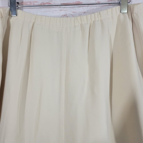 Talbots Pure Silk Light Beige Knee Length Pencil Skirt Size 16 NWT - Picture 4 of 11