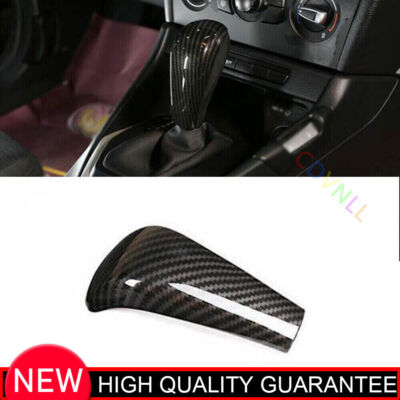 For BMW X1 E84 2010-2013 Carbon Fiber Middle Console Gear Shift Knob Cover Trim