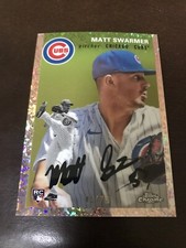 2023 Chrome Platinum Ann. Speckle Refractor #29 Matt Swarmer SP/75 GOLD CUBS