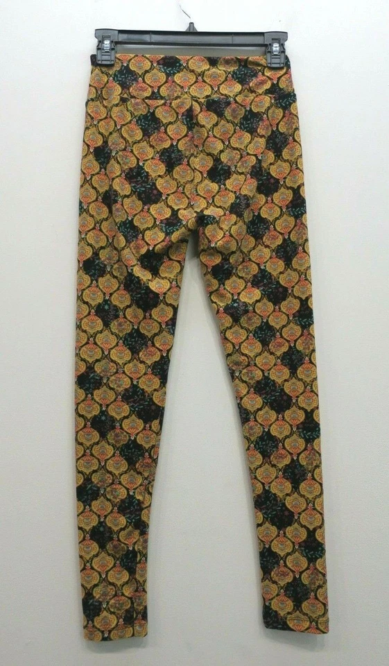 Legging informal Lularoe para mujer estampado damasco cintura elástica pierna recta talla única Foto 2 de 4