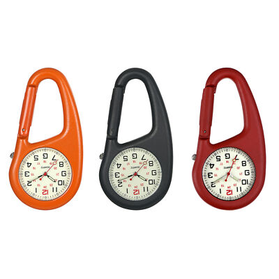 Outdoors Clip-On Carabiner Mountaineering Backpack Buckle Luminous Night Watch