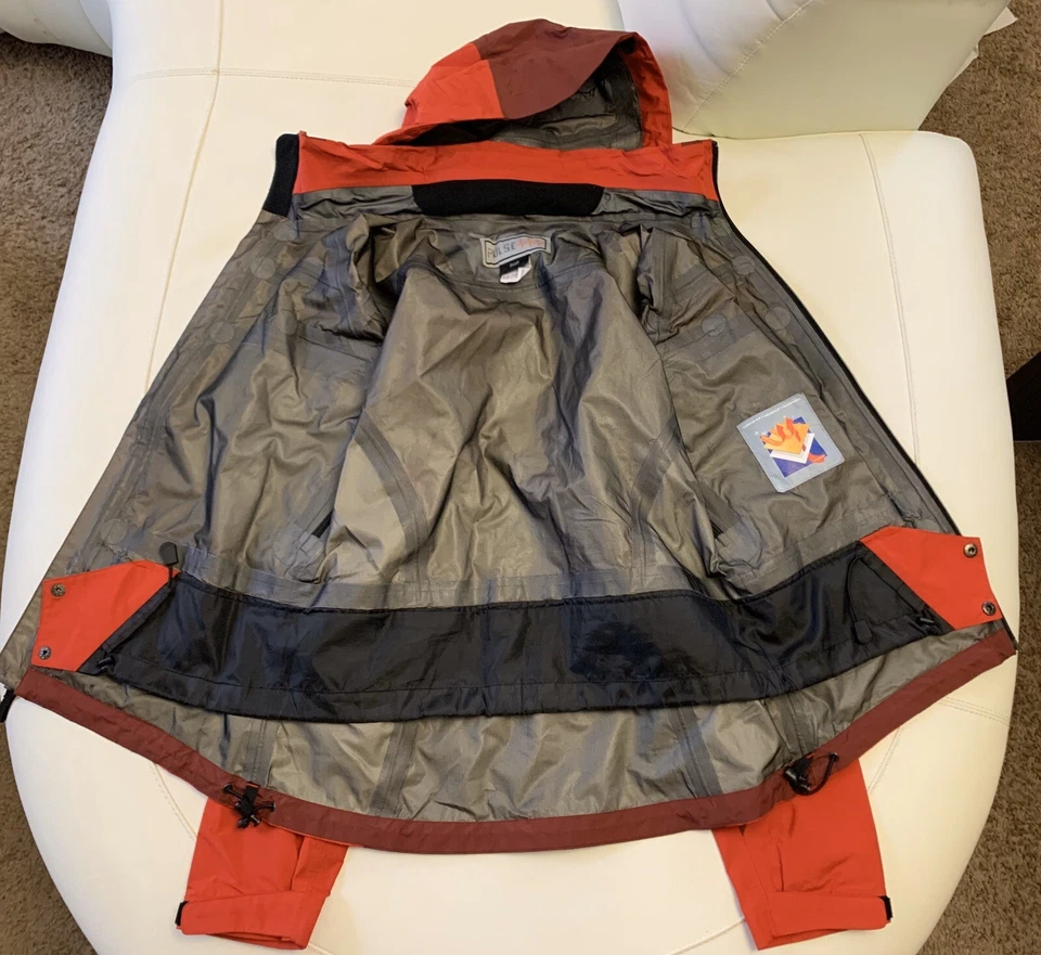 Chaqueta de esquí para mujer Pulse impermeable aislada con capucha parka para nieve roja talla pequeña Foto 3 de 4