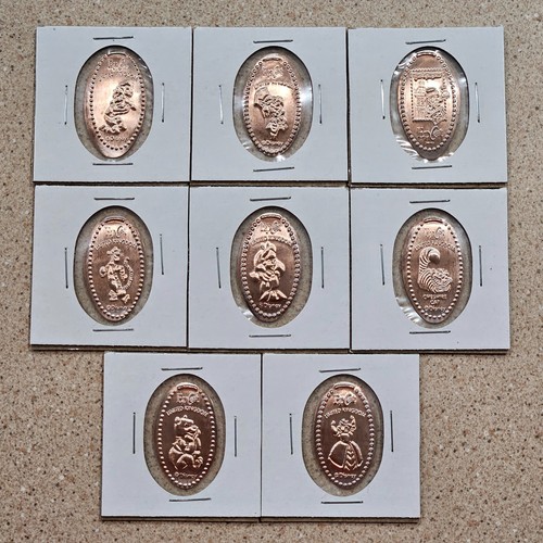 Disney Epcot World Showcase United Kingdom UK Pavilion Pressed Penny Set of 8