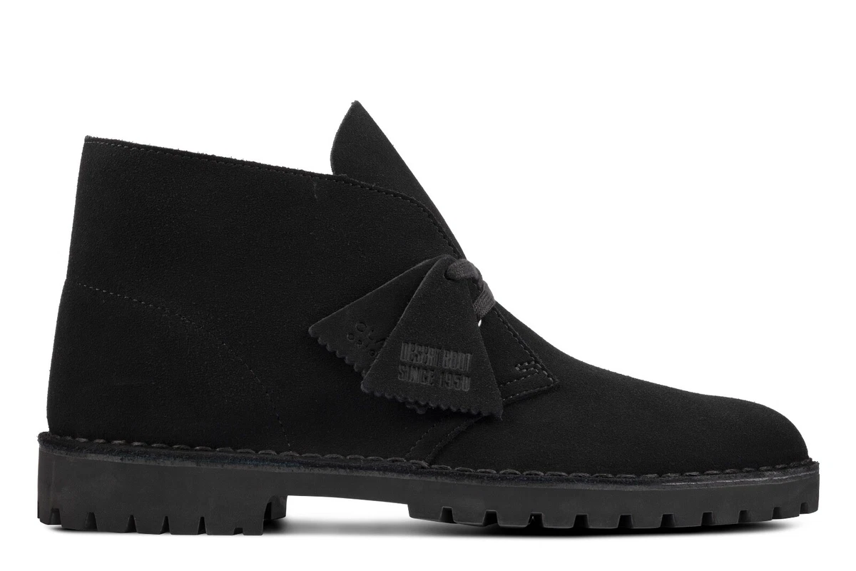Clarks Men's Desert Rock Black Suede 26162705