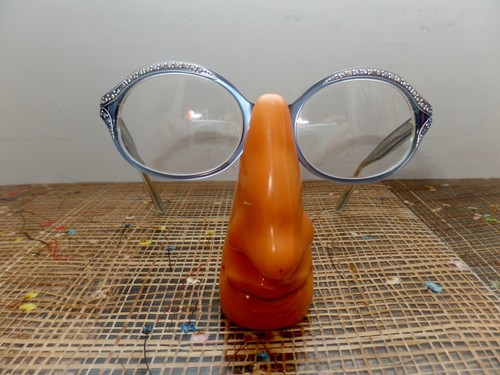 TWE L. Evrard Frame France Vintage Womens Rhinestone Eyeglasses Frame.