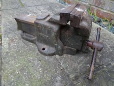 Old Vintage Woden 190/7 Quick Release Engineering Vice Vise Shed Workshop Tool