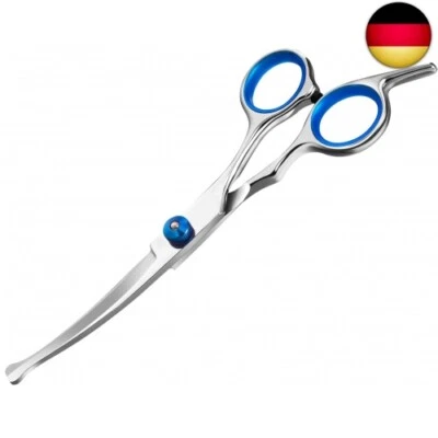 Jostift Hunde Scheren, Fellschere für Hunde und Katzen, Gebogene Schere