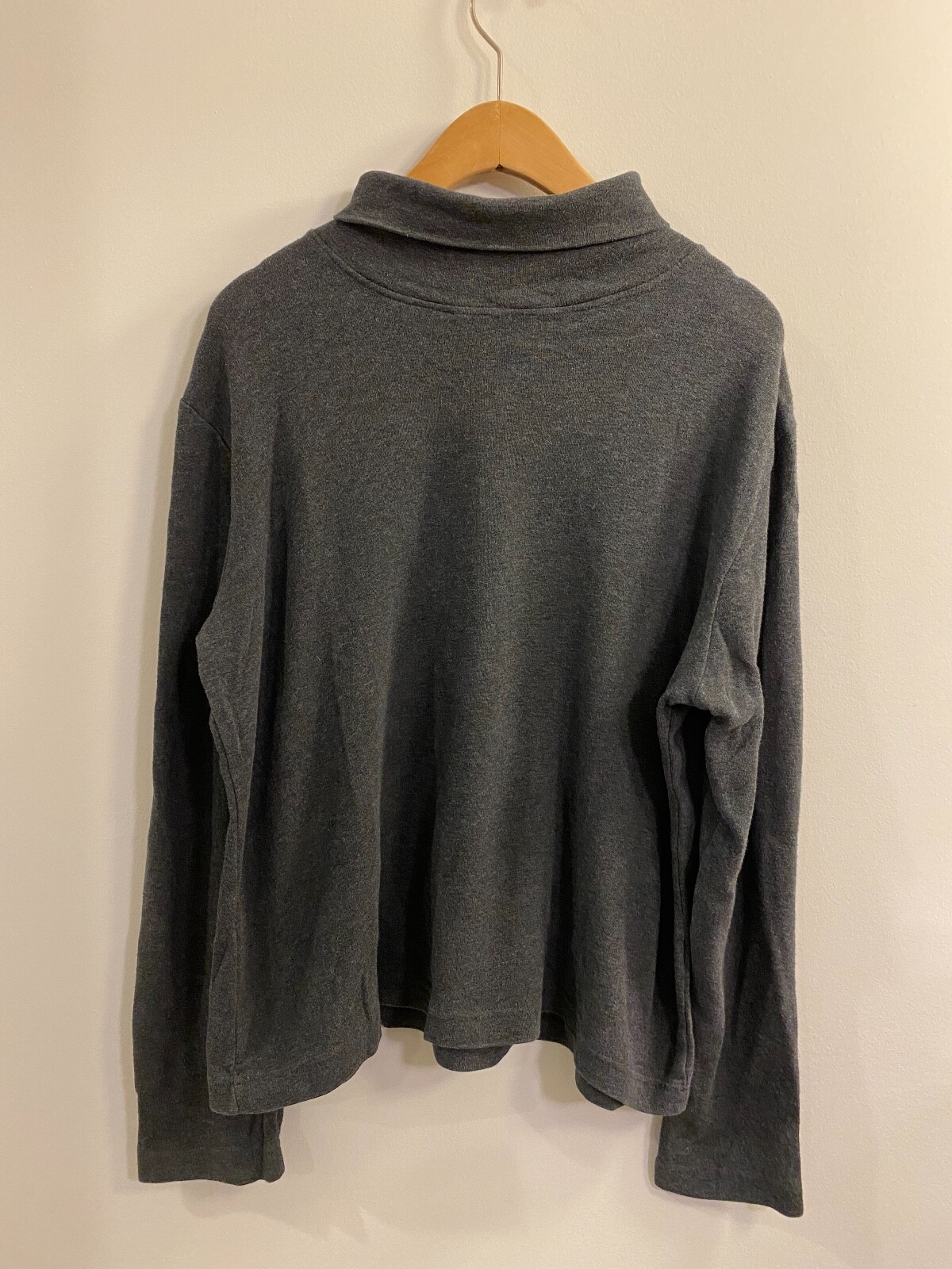 Super Soft Basic Charcoal Gray Turtleneck Size L - image 1