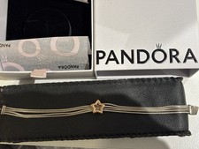 Pandora Reflections Snake Bracelet With Rose Gold Star Clip Small 17cm