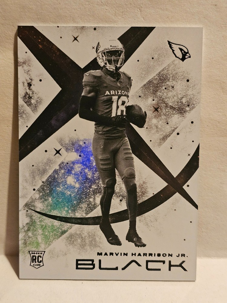 MARVIN HARRISON JR ROOKIE 2024 Panini Black White Night Case Hit CARDINALS 🔥