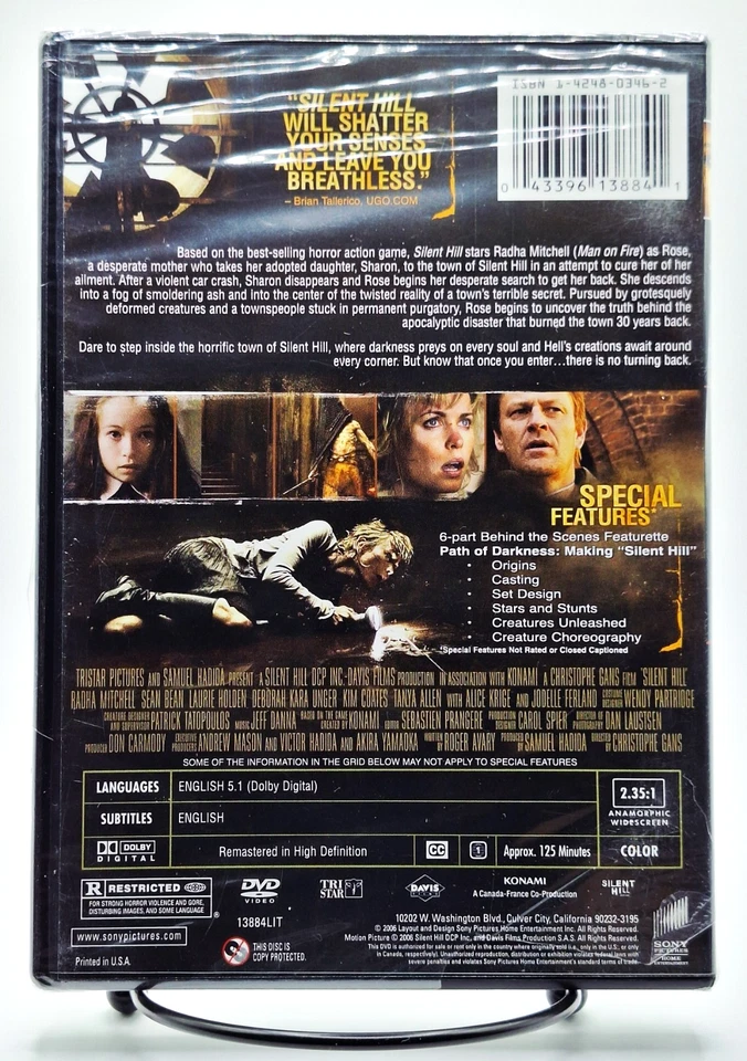 Silent Hill, 2006, DVD, Widescreen, Rada Mitchell, Sean Bean, Laurie Holden, NEW - Image 2 of 2