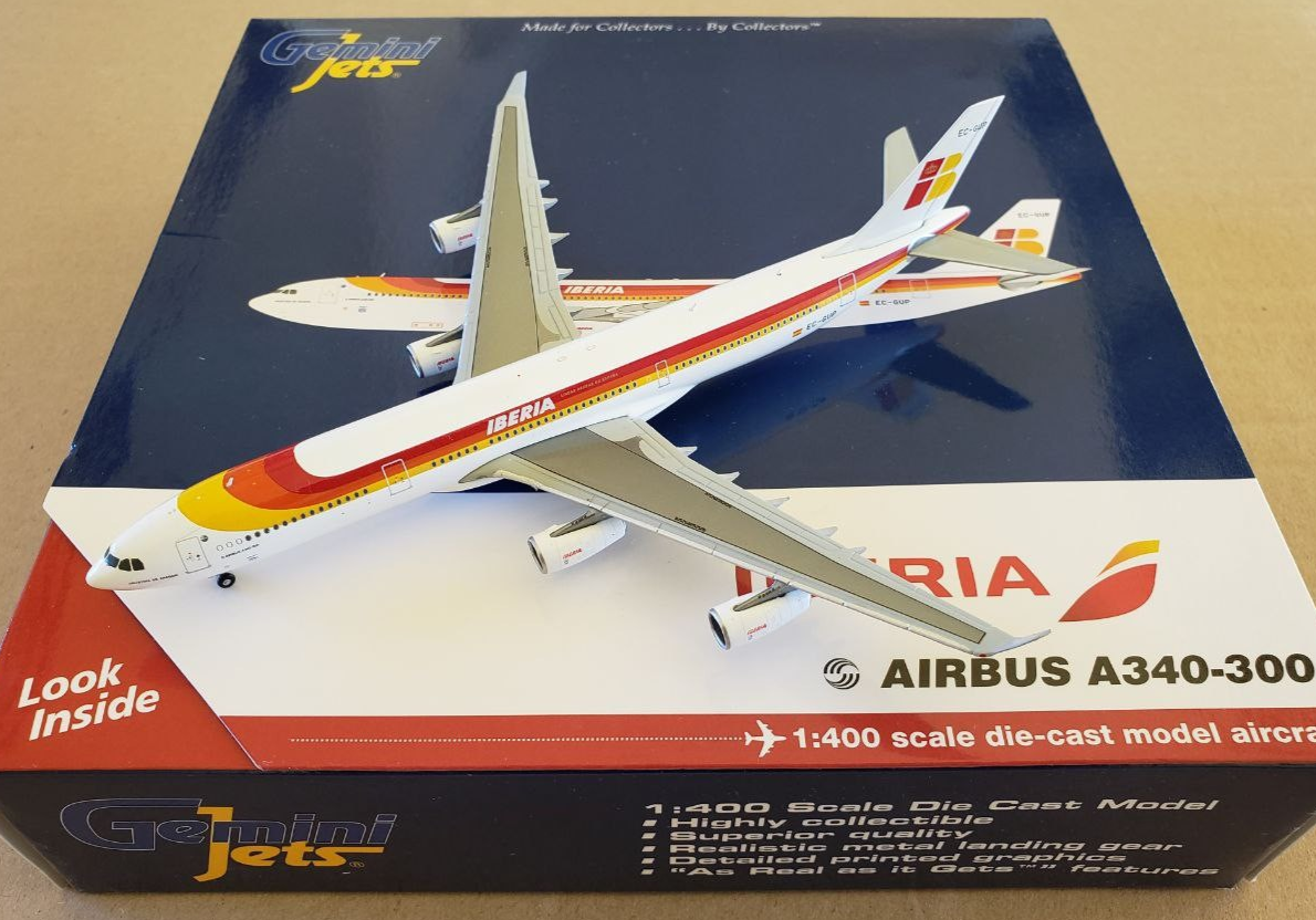 1:400 Airbus A340-300 Iberia Airlines EC-GUP Gemini Jets