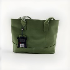 AmeriLeather Casual Leather Tote Bag In Lime ...