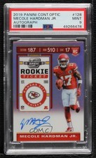 2019 Panini Contenders Optic Mecole Hardman Jr #128 PSA 9 MINT Auto 0sm9