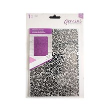 Crafters Companion Gemini Embossing Folder Brocade Create a Card background