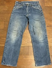 Lee Riders 101Z Vintage 1960s Side Black Tag Gripper Jeans W70 L71