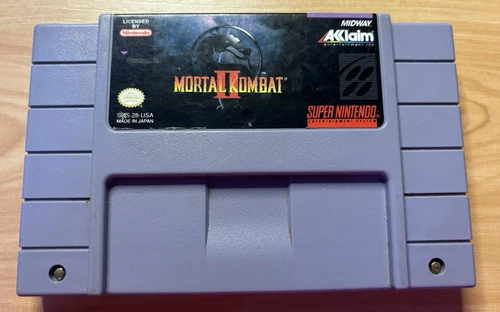 Mortal Kombat II 2 (Super Nintendo SNES, 1994) Authentic Cartridge Only TESTED