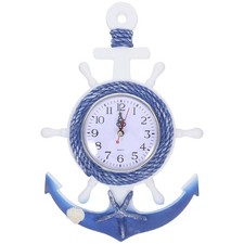 Mediterranean Style Digital Wall Clock Anchor...