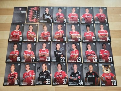 Autogrammkarten Set - FC Bayern München Frauen  28 Karten 22/23 inkl. Mannschaft