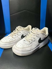 Nike Force 1 Low EasyOn Kids 3Y White Black Sneakers FN0237 101