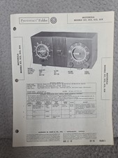 Motorola - Model SC1-2-3-4 Radio Original Service Repair Manual 1950 Schematics