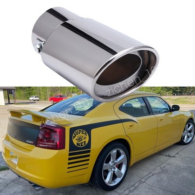 38-54mm StainlessSteel Rear Exhaust Pipe Tail Muffler For 2007 Dodge Charger SRT