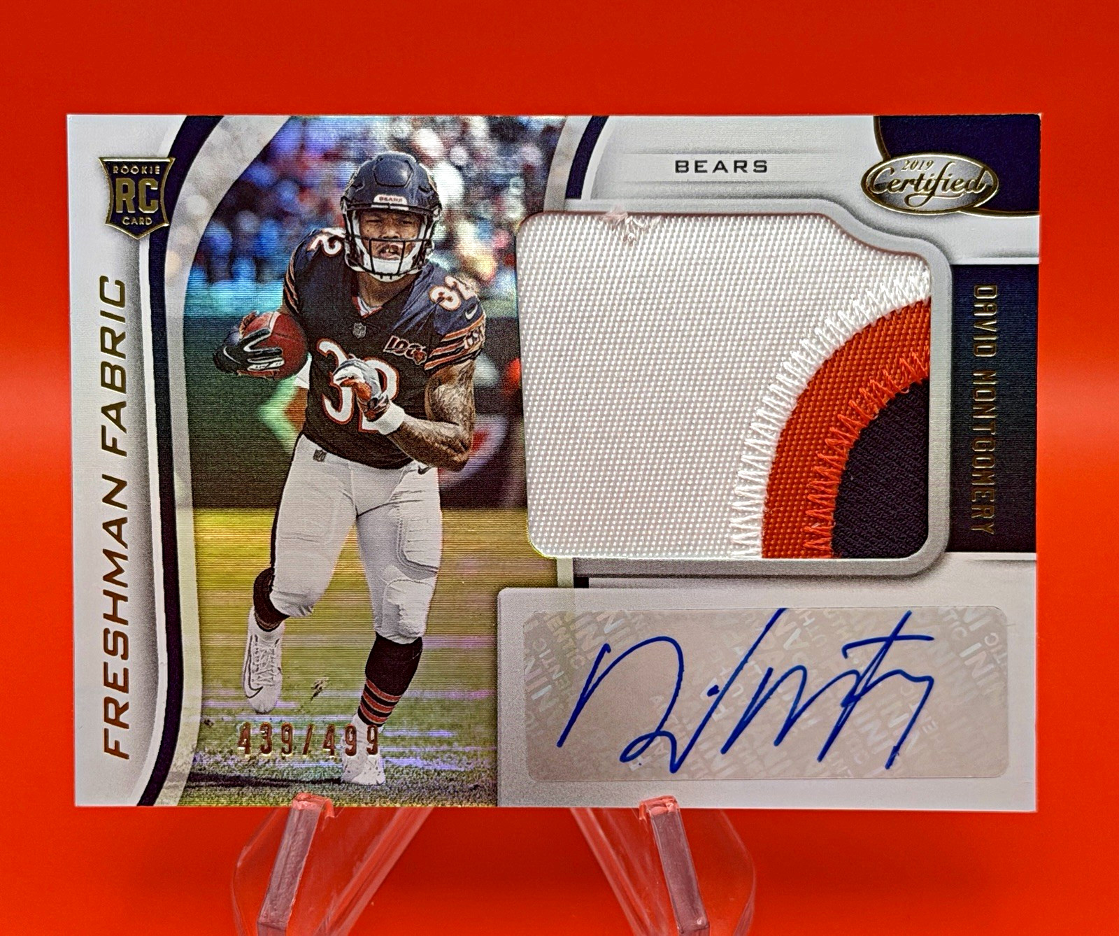 David Montgomery Panini Certified #217 Autograph
