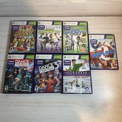 Xbox 360 Kinect Game Bundle - 7 Working Games - Tested