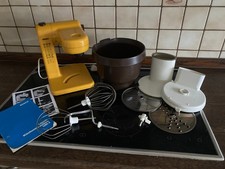 Bosch Küchenmaschine gelb Typ UM4 mit Zubehör - Retro -