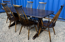 Vintage Ercol Dining Table and 6 Goldsmith Chairs Retro FREE GB DELIVERY🚚🚚🚚🚚