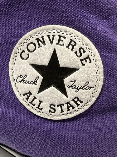 Converse Chuck Taylor All Star Purple High Tops Shoes Men’s Size 6 or Women’s 8 - Picture 8 of 9