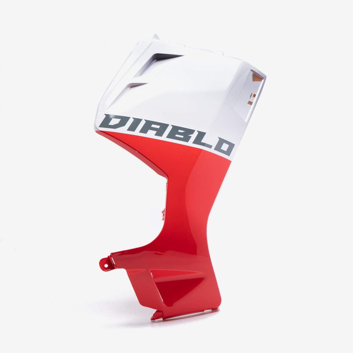 Lower Front Panel White/Red for LJ125T-9M-E5, LJ50QT-9M-E5 Painted ABS Scooter
