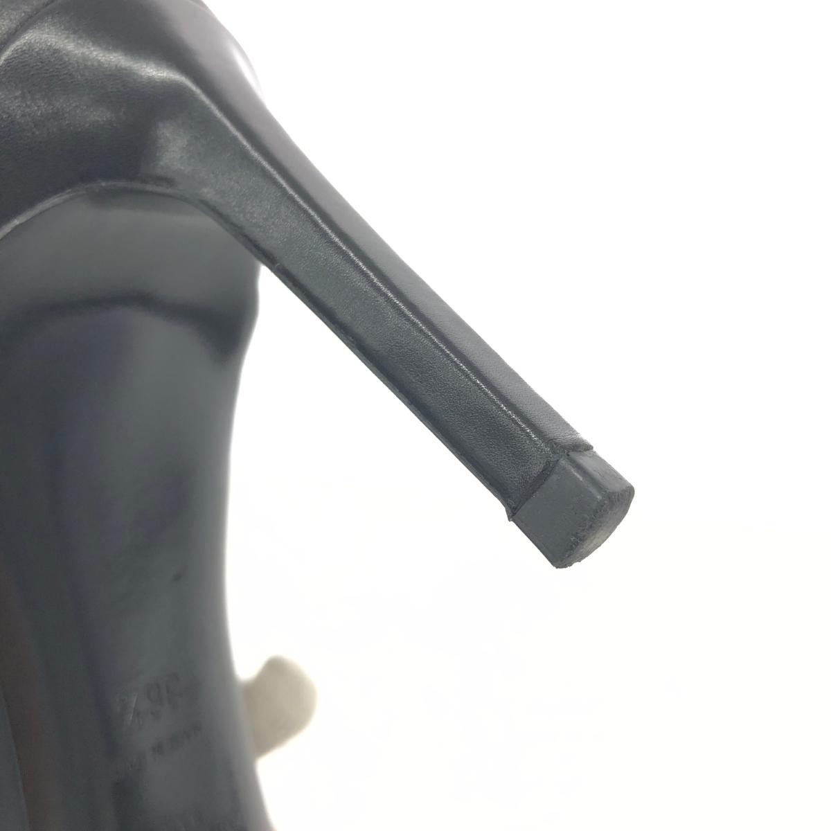 Saint Laurent Paris Shoes Pumps Heel EU 36.5 US 6.5 Leather Black Authentic thumbnail 18