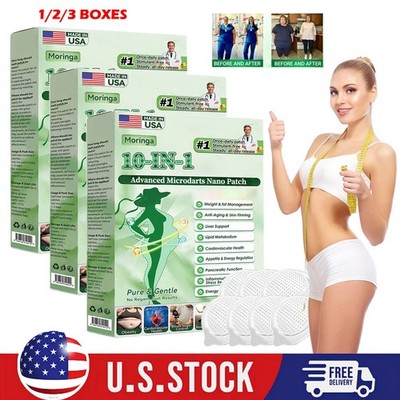 1/3X Moringa 10-in-1 Advanced Microdarts Nano Patch - Slimming Microneedle Patch