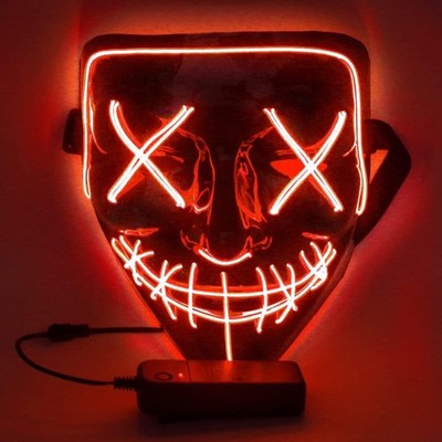 Halloween Maske LED Beleuchtung Cosplay Party Karneval