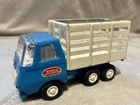 Tonka BLUE LIVESTOCK Pickup Truck 1970's Pressed Steel Vintage 5 Inch