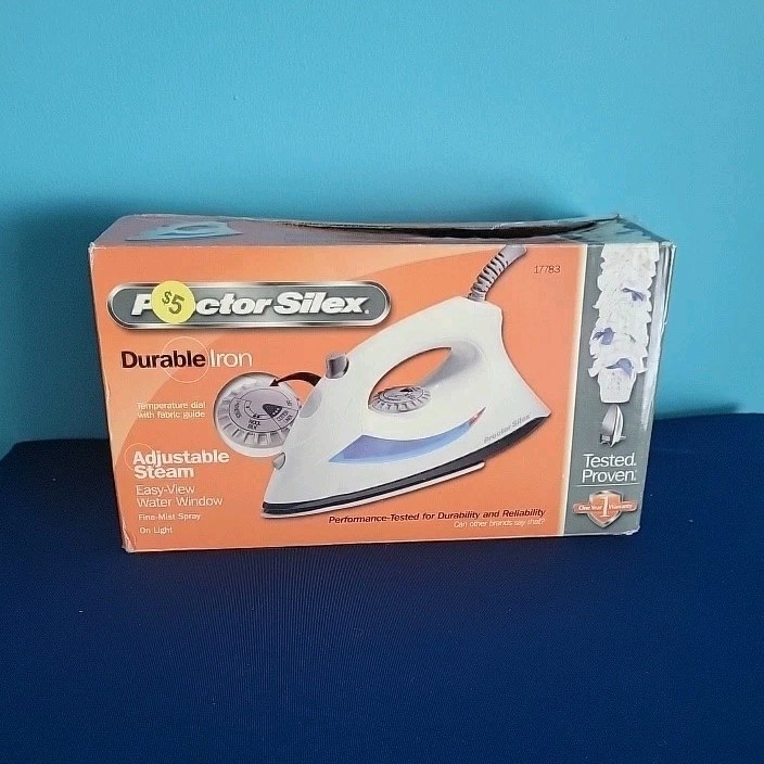 Adjustable Steam Corded White Blue Model 17783 1200w