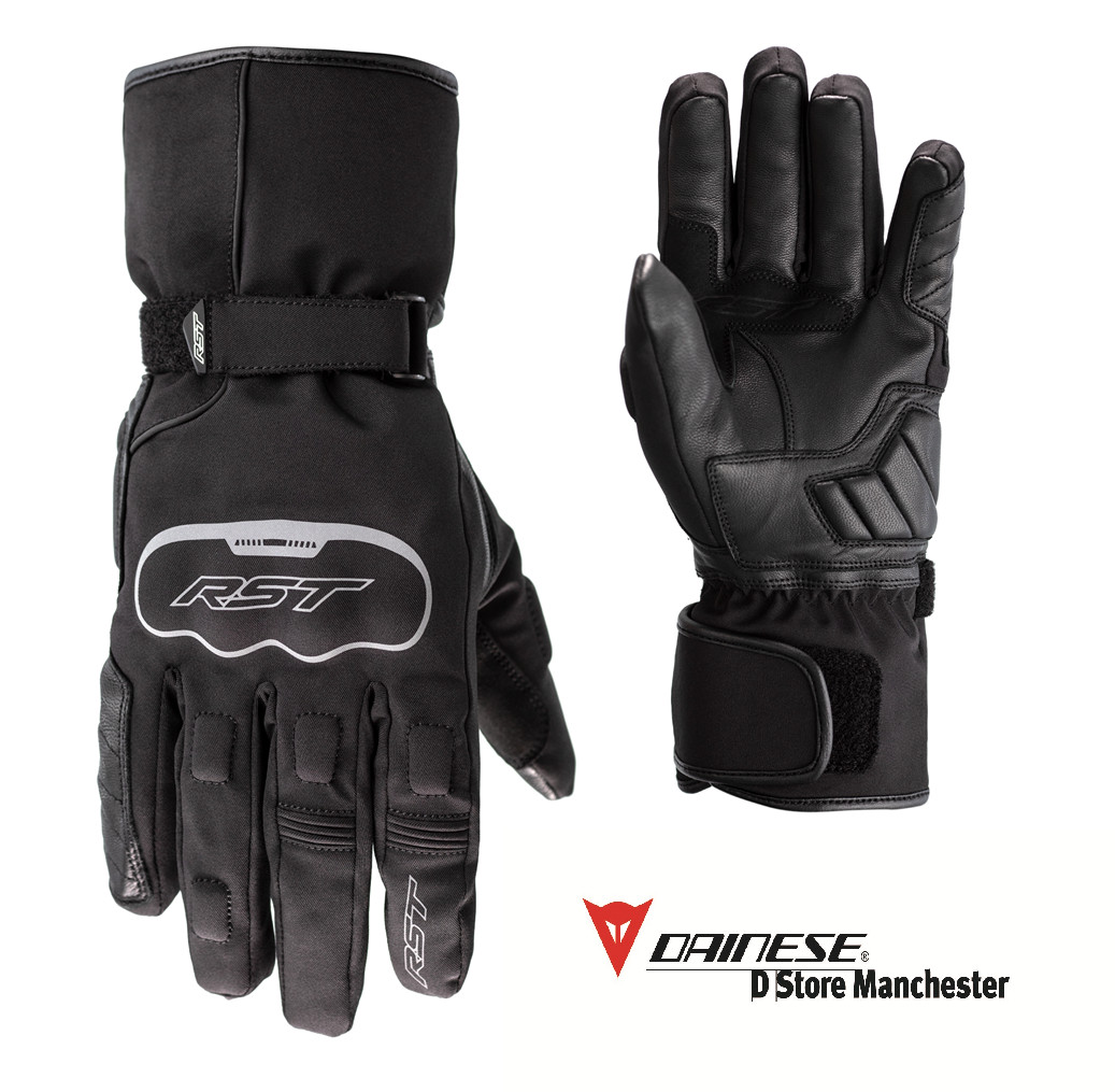 RST Axiom Black Touring Urban City Waterproof Textile Gloves M