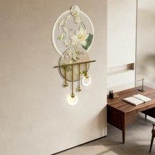 Electric Wall Art Hanging Decoration With LED Warm Lighting  Remote Control