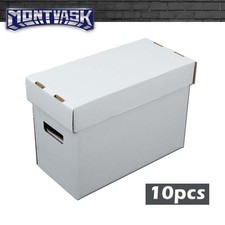 3/5/10x Comic Books Storage Boxes Short Holds 150-175 Stackable Durable Archive