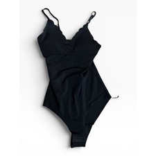 Danskin Intimates Black Bodysuit Size M