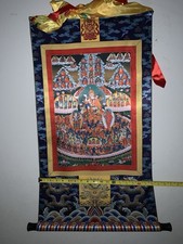 Buddha Tibetan Thangka Art 20 x 34" tapestry printed fabric nice Urgyan Chang