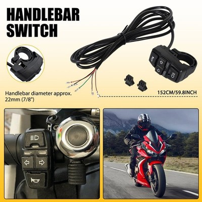 7/8 Inch Handlebar Control Switch Headlight Horn Turn Signal For Motorcycle