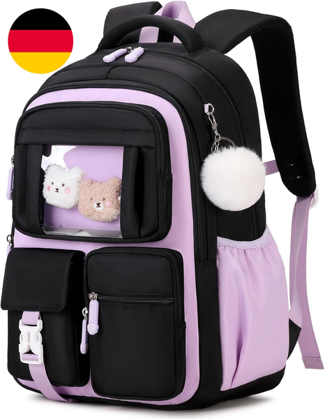 Amythe Schultasche MäDchen Rucksack Schule MäDchen 1. - 5. Klasse | Atmungsaktiv-image