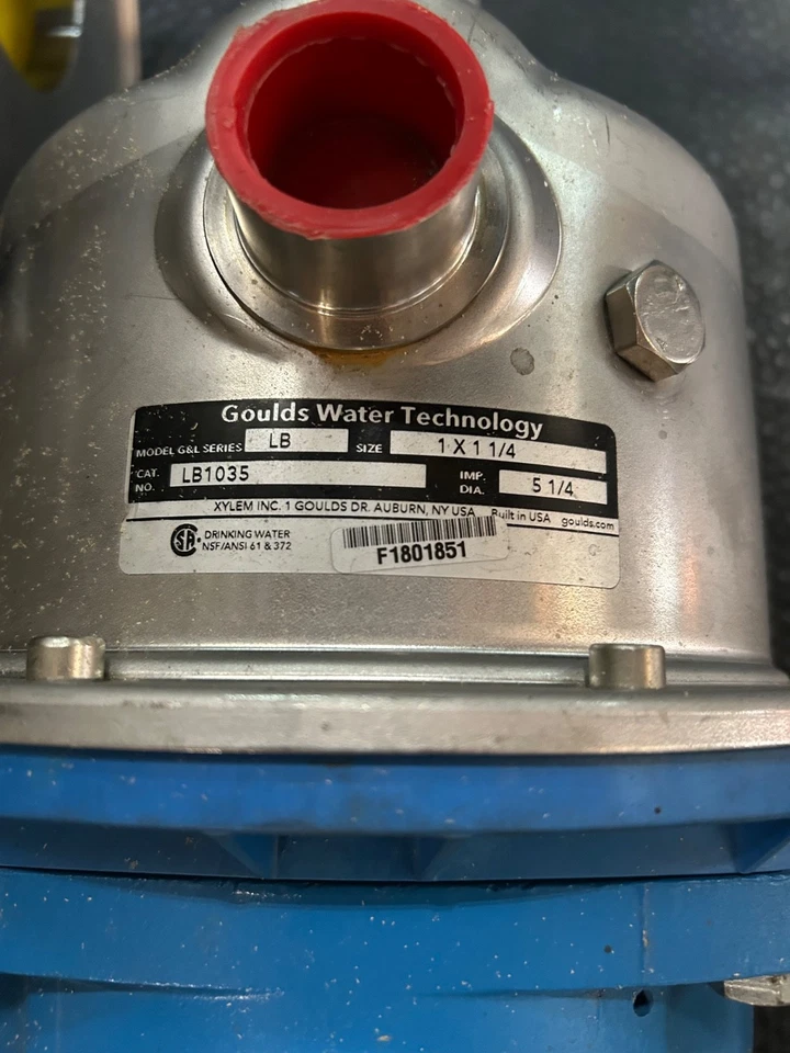 Goulds Water Technology LB1035 Stainless Steel Centrifugal Pump 1x1-1/4, 5-1/4” - Image 2 of 4