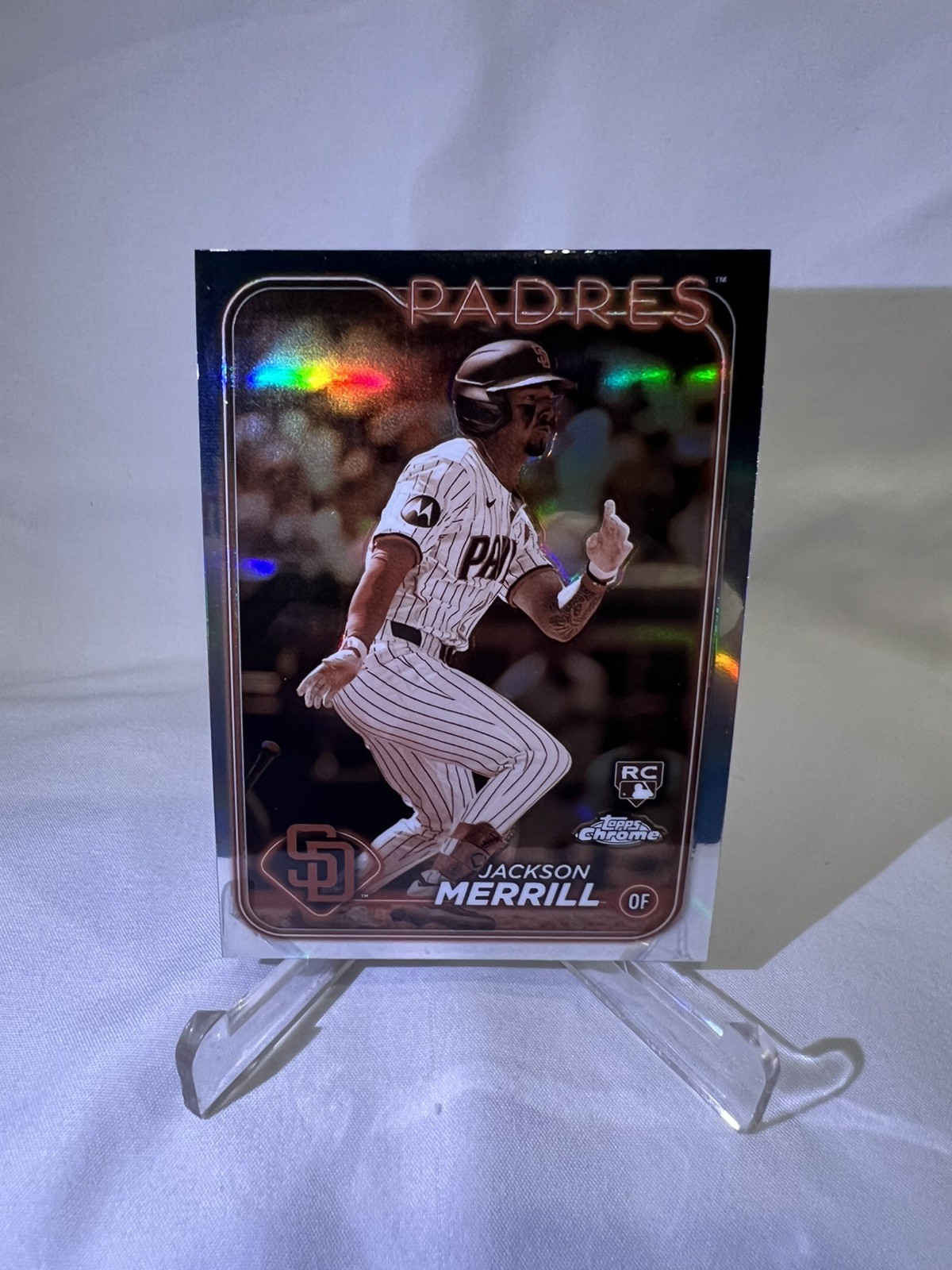 2024 Topps Chrome - Jackson Merrill #207 Sepia Refractor (RC)