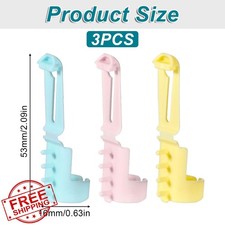 3 Yarn Guide Rings Plastic Adjustable Crocheting Knitting Tool Crafts